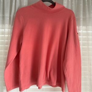 L.L. Bean Women's Coral Mock Neck Fleece